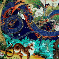 Схема вышивки «ГОБИ, В царстве синего дракона»