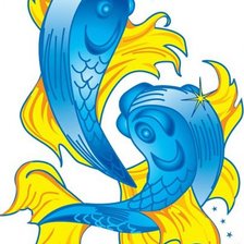 Схема вышивки «рыбы»