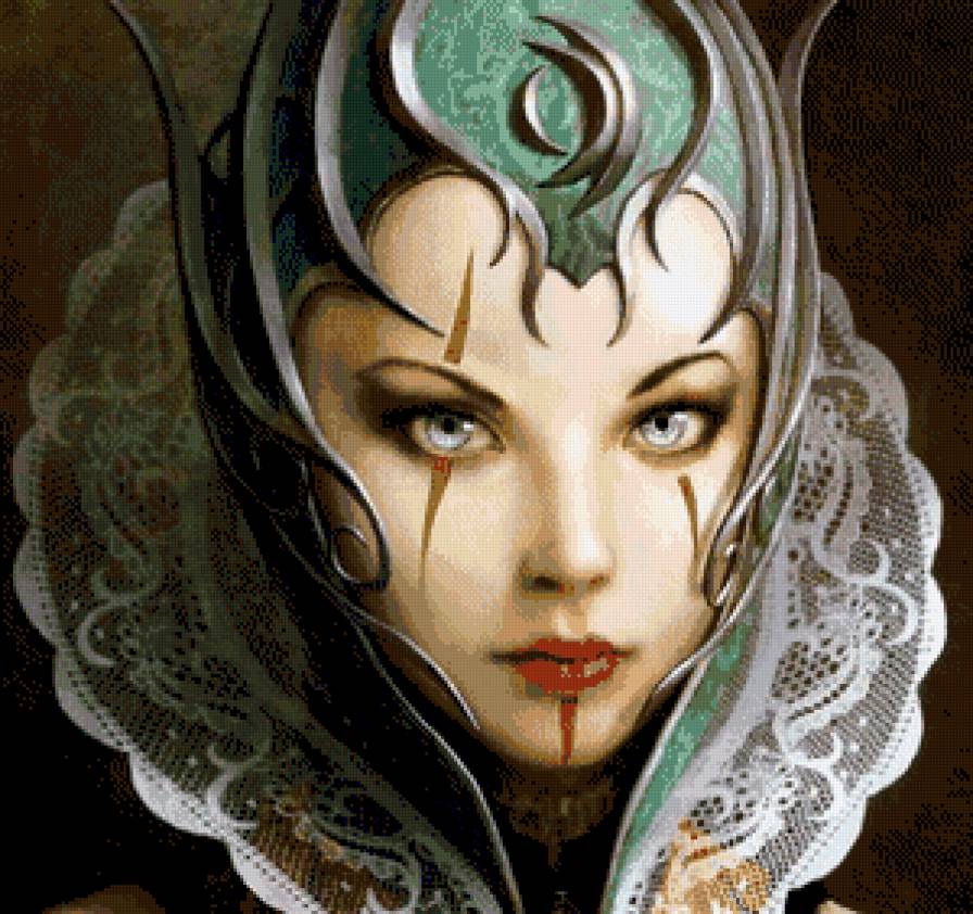 Девушка с короной - фэнтези, девушка - предпросмотр