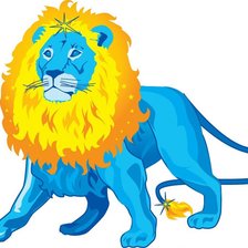 Схема вышивки «лев»