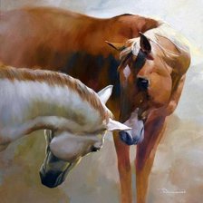 Схема вышивки «ЛОМБАРДО СПАРТАКО Лошади»