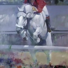 Схема вышивки «ЛОМБАРДО СПАРТАКО наездник»