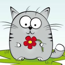 Схема вышивки «кот»