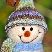 Схема вышивки «снеговик»