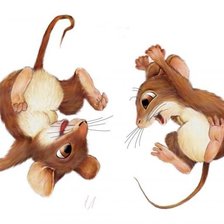 Схема вышивки «мышата»