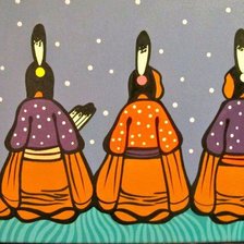 Схема вышивки «Mujeres»