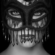 Схема вышивки «Дама»