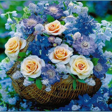 Схема вышивки «Розы, букет»