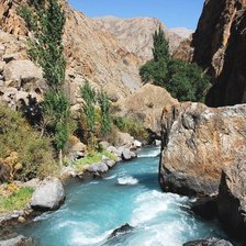 Схема вышивки «Горная река»