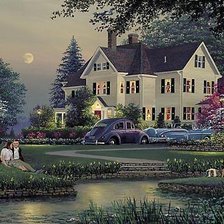 Схема вышивки «серия "дома"»