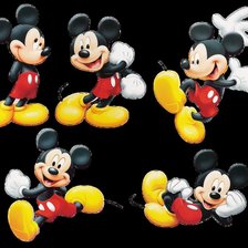 Схема вышивки «Микки»