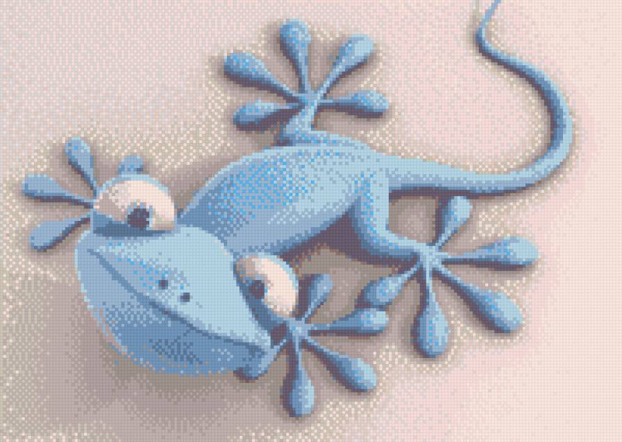 голубая ящерка - детям, ящерица, животные - предпросмотр