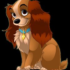 Схема вышивки «Собачка Леди»