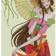 Схема вышивки «женский образ»