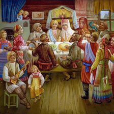 Схема вышивки «Гулянье»