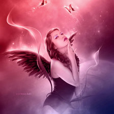 Схема вышивки «ангел»