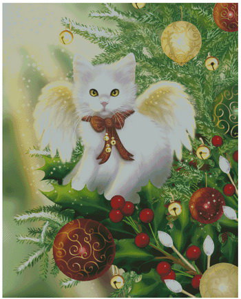 котик - животные, новый год, коты, елка, кот, кошка, кошечки - оригинал