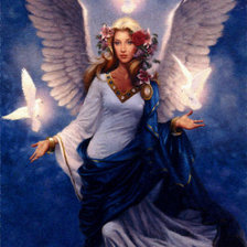 Схема вышивки «ангел»