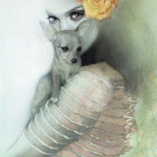 девушка с собачкой