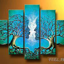 Схема вышивки «Деревья»