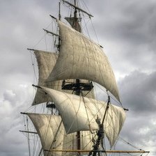 Схема вышивки «корабль»