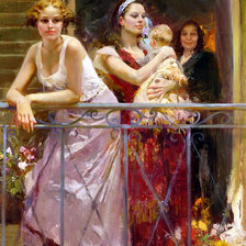 Схема вышивки «На балконе»