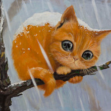 Схема вышивки «Котенок»