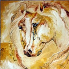 Схема вышивки «Кони 2»