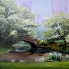 Схема вышивки «Городской парк»