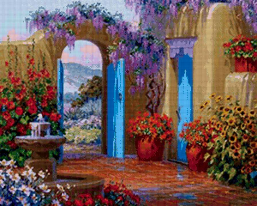 Дворик - пейзаж, природа - предпросмотр