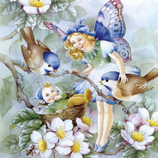 Схема вышивки «Цветочная фея»