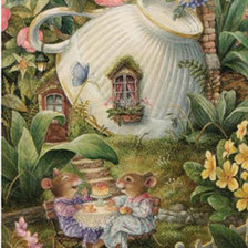 Схема вышивки «Серия домики»