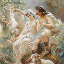 Схема вышивки «Пастушка»