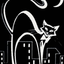 Схема вышивки «Монохром .Забавные котята 7»