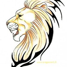 Схема вышивки «лев»