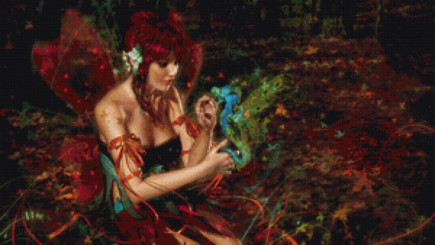 сказочная встреча - фэнтези, девушка - предпросмотр