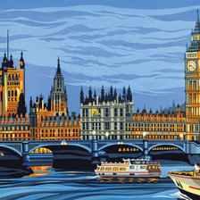 Схема вышивки «лондон»