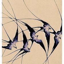 Схема вышивки «Стрижи»