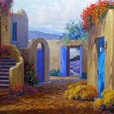 Схема вышивки «дом»