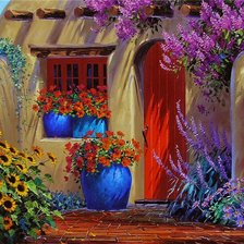 Схема вышивки «дом»