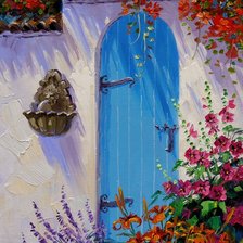 Схема вышивки «дом»