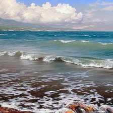 Схема вышивки «Море»