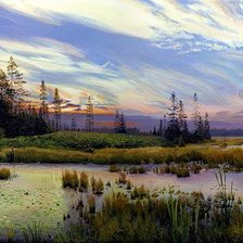 Схема вышивки «Закат»