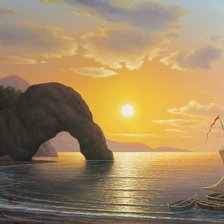 Схема вышивки «Морской закат»