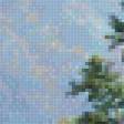 Предпросмотр схемы вышивки «Пейзаж с рекой» (№726988)