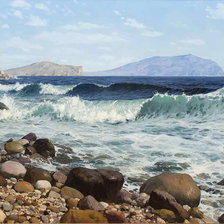 Схема вышивки «Волна»