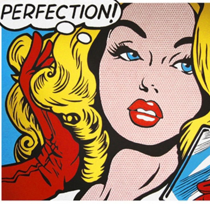 Perfection - girl, pop-art - оригинал