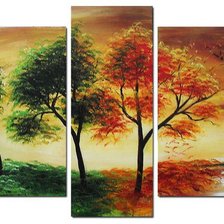 Схема вышивки «Полиптих "Времена года"»