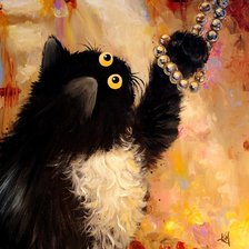 Схема вышивки «Дай взглянуть! (Ким Хаскинс)»