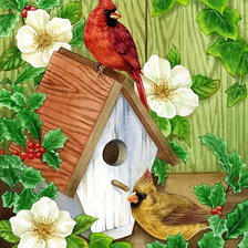 Схема вышивки «серия "птицы"»